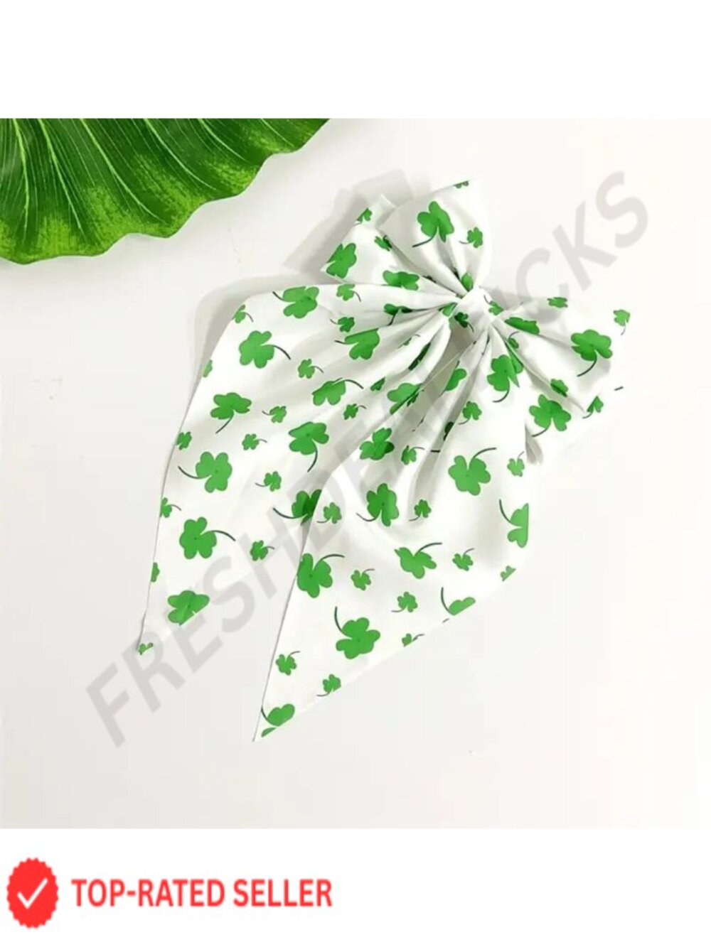Clover Bow Hair Claw Clip Acrylic Spring Hair Accessory